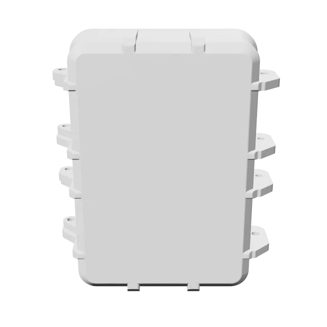 Uno Card Box – 360° preview, front view, drawn from the designer's file