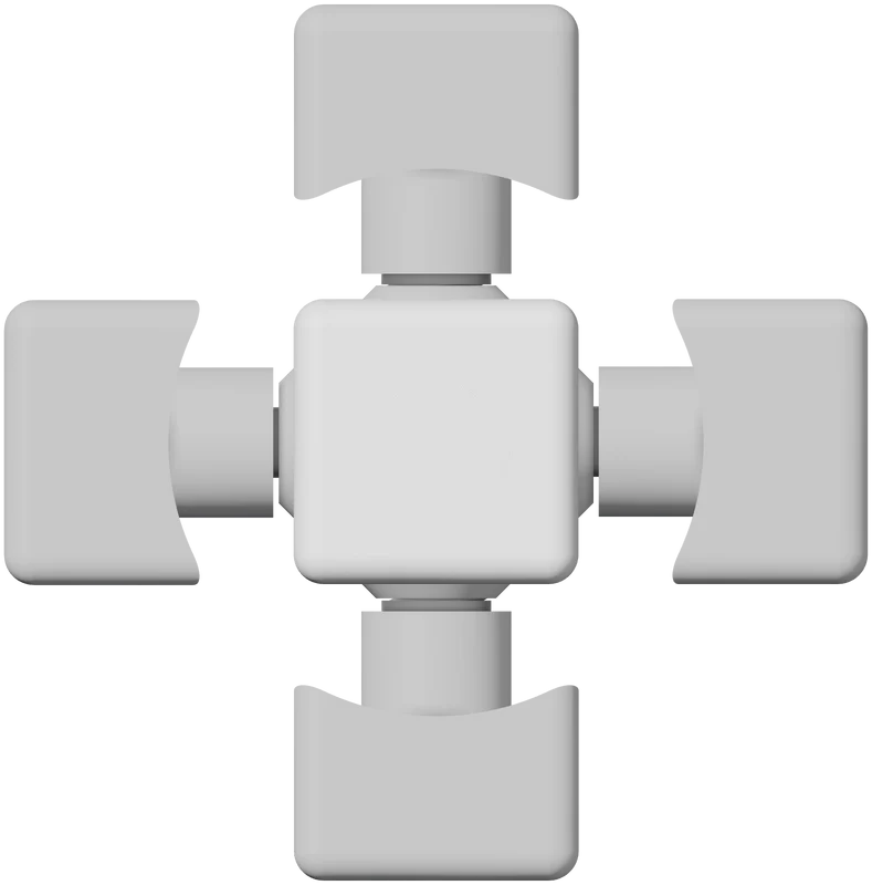 Part 1, Center Piece, 58 × 58 mm
