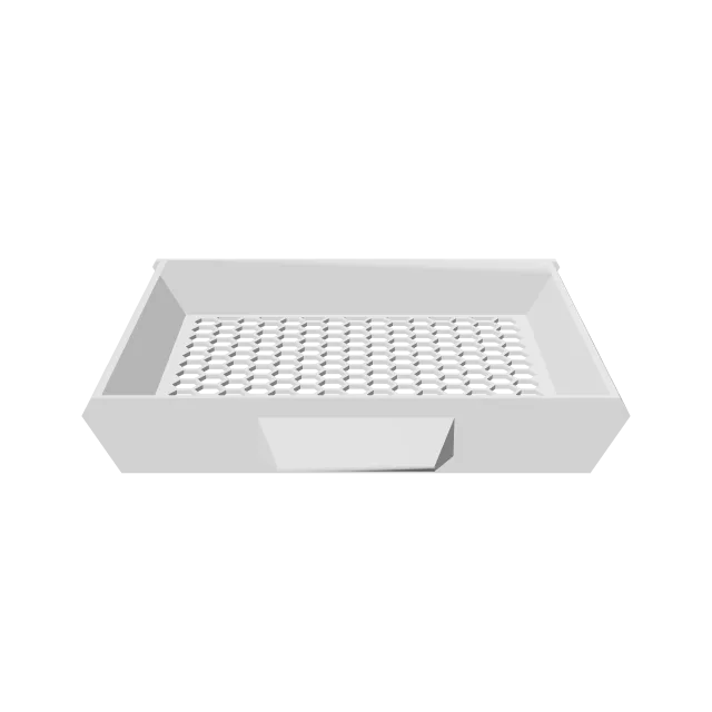 Under Desk Drawer – 360° preview, front view, drawn from the designer's file