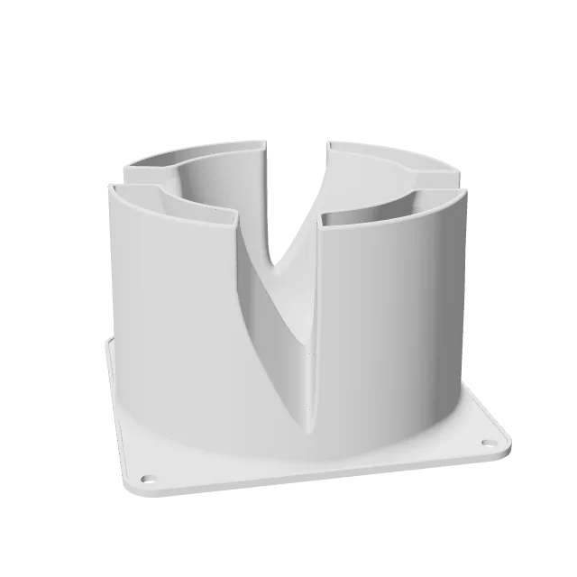 Airflow Amplifier for 120 mm Fans – 360° preview, front view, drawn from the designer's file