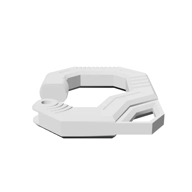 Screw Lock Carabiner – 360° preview, front view, drawn from the designer's file