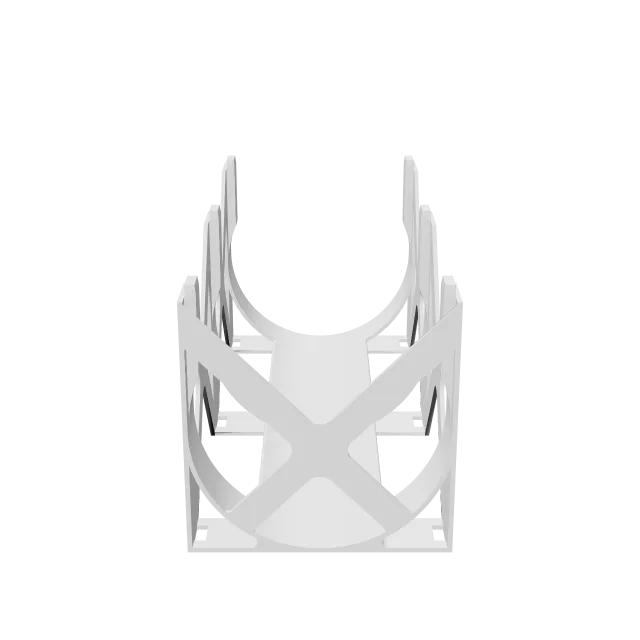 Stackable Bottle Holder – 360° preview, front view, drawn from the designer's file