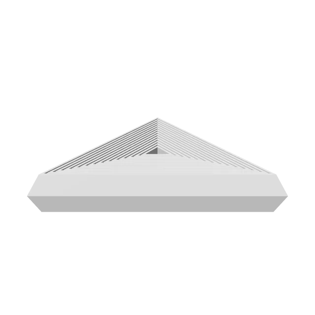 Triangle Fidget Toy – 360° preview, front view, drawn from the designer's file