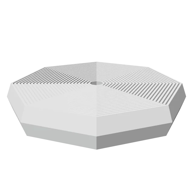 Octagon Fidget Toy – 360° preview, front view, drawn from the designer's file