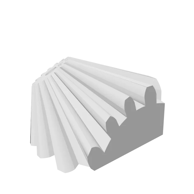 Square Gear Cube Fidget Toy – 360° preview, front view, drawn from the designer's file