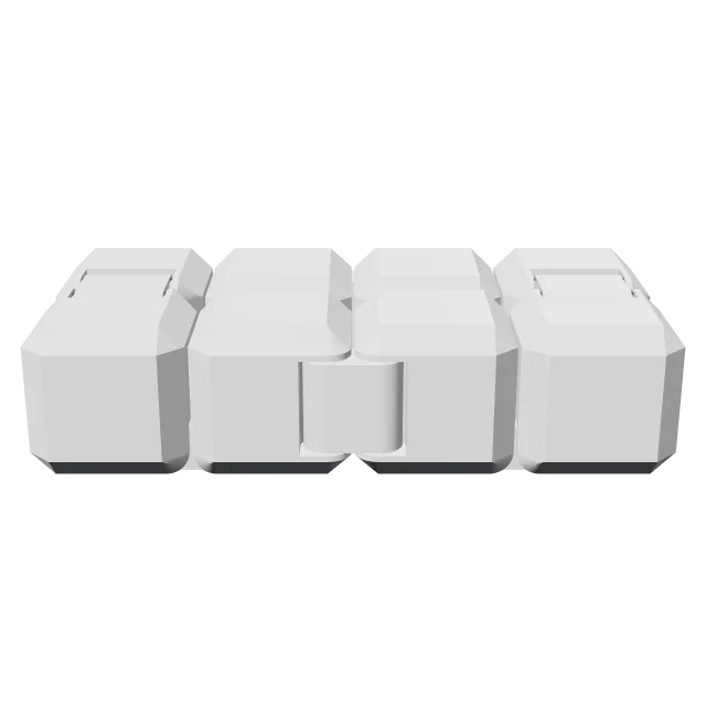 Yet Another Fidget Infinity Cube V2 – 360° preview, front view, drawn from the designer's file