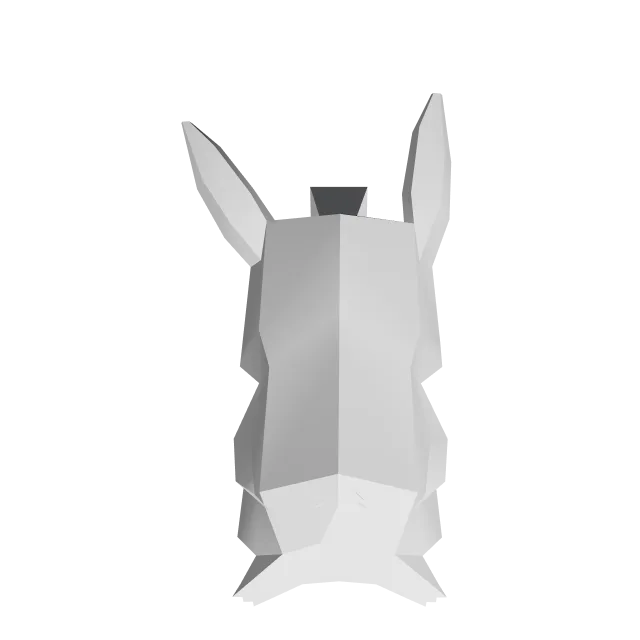 Low-Poly Pikachu – 360° preview, front view, drawn from the designer's file