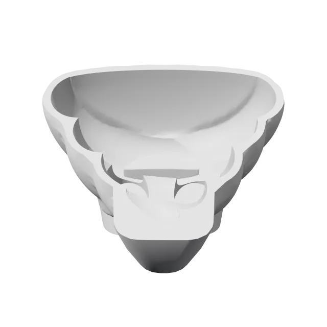 Pile of Poo Emoji Cake / Cookie / Sand Mold – 360° preview, front view, drawn from the designer's file