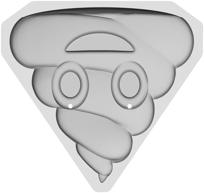 Part 2, TurdEmoji-cookieMold, 80 × 76 mm
