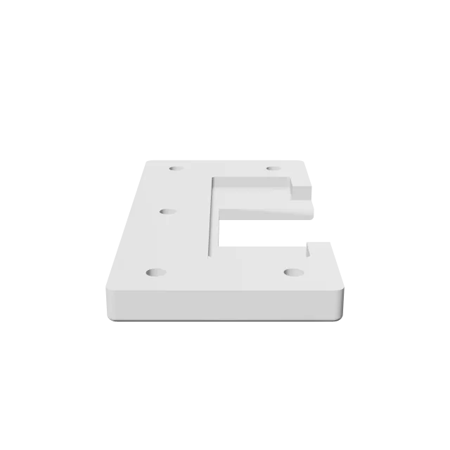 Reinforced Replacement for Broken Kitchen Hinge – 360° preview, front view, drawn from the designer's file