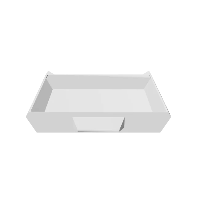 Under Desk Drawer with Double Travel Stops – 360° preview, front view, drawn from the designer's file