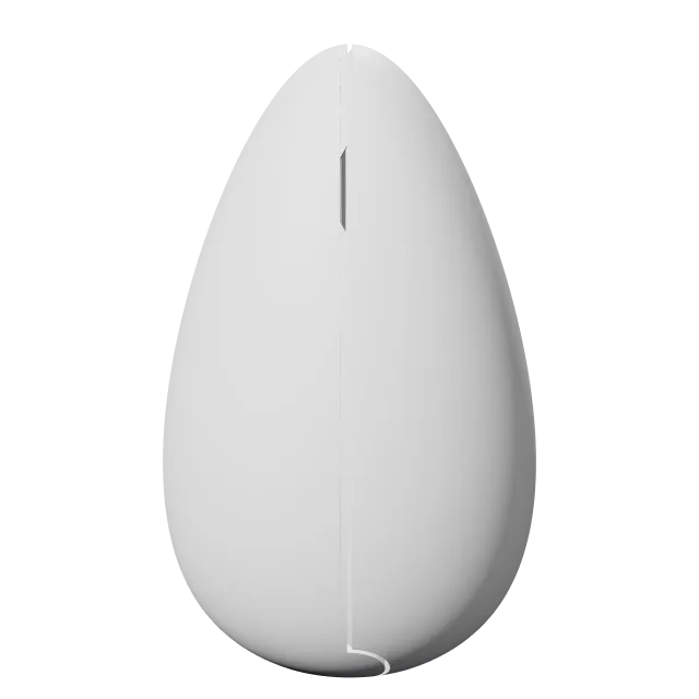 Articulated F-14 Jet Fighter with Egg – 360° preview, front view, drawn from the designer's file