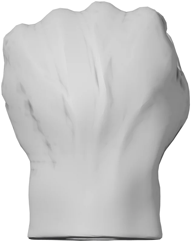 Part 1, Left Hulk Hand, 51 × 65 mm