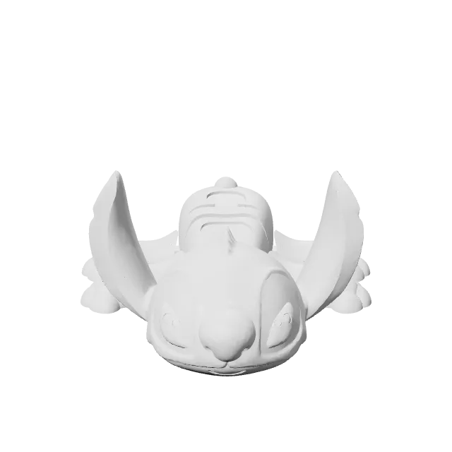 Stitch (Articulate Version) – 360° preview, front view, drawn from the designer's file