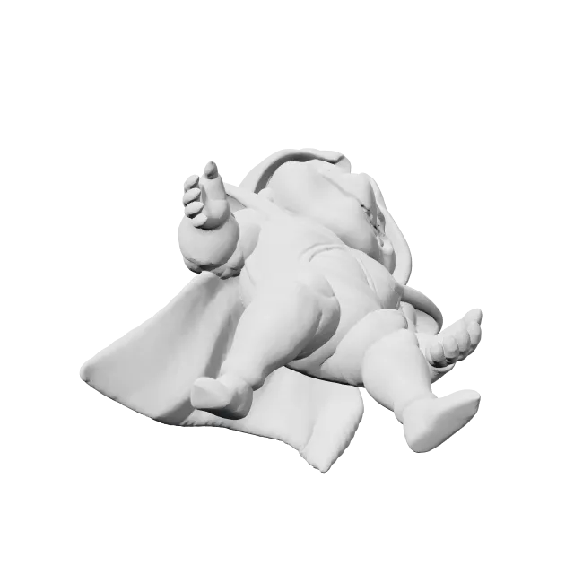 Dragon Ball - 5 Figures - First Pack – 360° preview, front view, drawn from the designer's file