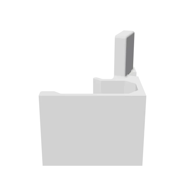 iPhone Charging Station – 360° preview, front view, drawn from the designer's file