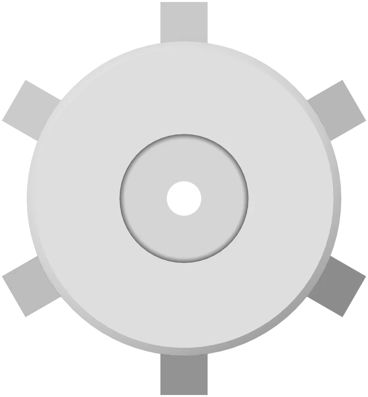 Part 2, Central cylinder, 46 × 50 mm