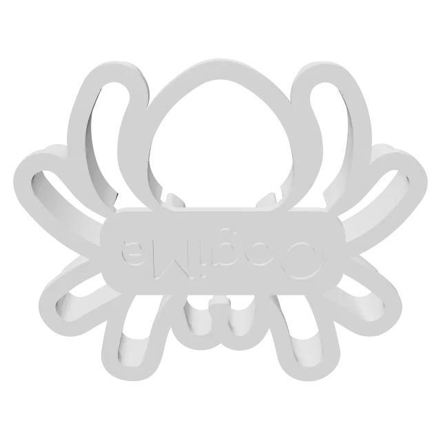 Halloween Spider and Bat Cookie Cutters – 360° preview, front view, drawn from the designer's file