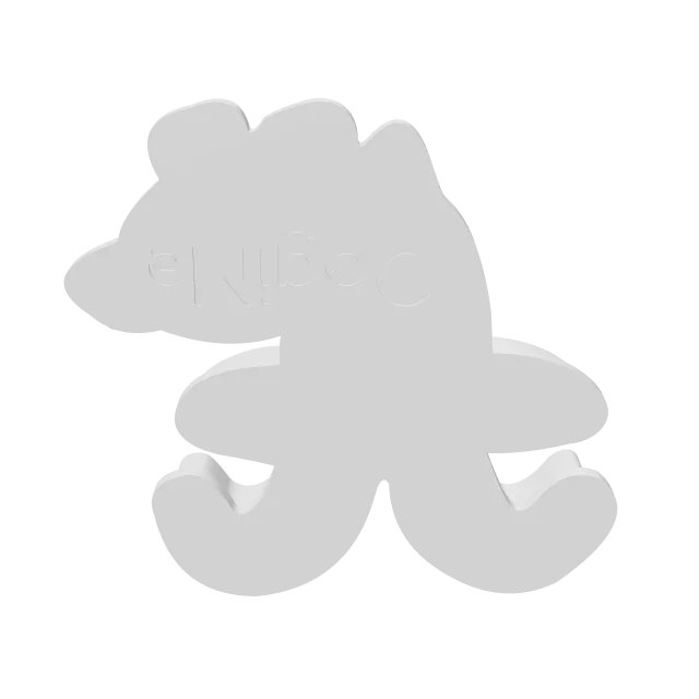 Year of the Sheep Cookie Cutter – 360° preview, front view, drawn from the designer's file