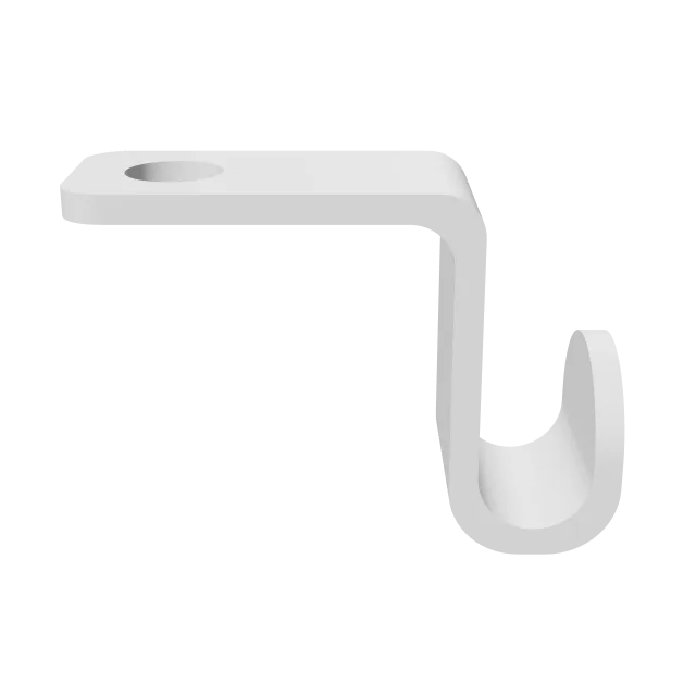 Hook for a Car Seat – 360° preview, front view, drawn from the designer's file