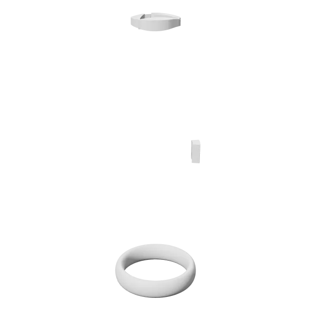 Collapsible Lightsaber – 360° preview, front view, drawn from the designer's file