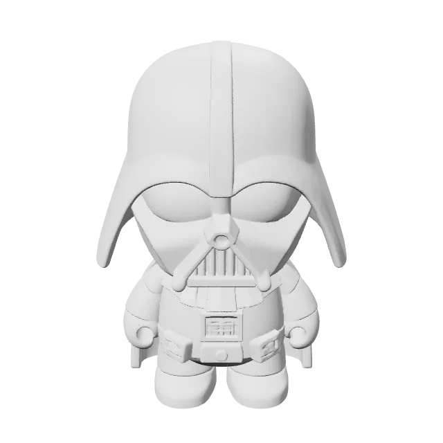 Darth Vader - Figurine – 360° preview, front view, drawn from the designer's file