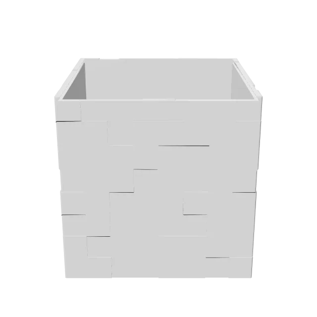 Creeper Head Piggy Bank – 360° preview, front view, drawn from the designer's file