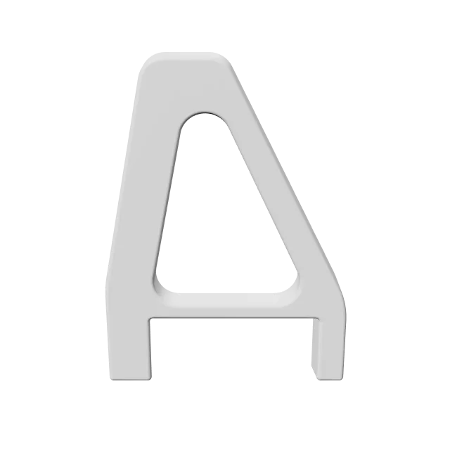 PlayStation 5 Horizontal Feet – 360° preview, front view, drawn from the designer's file