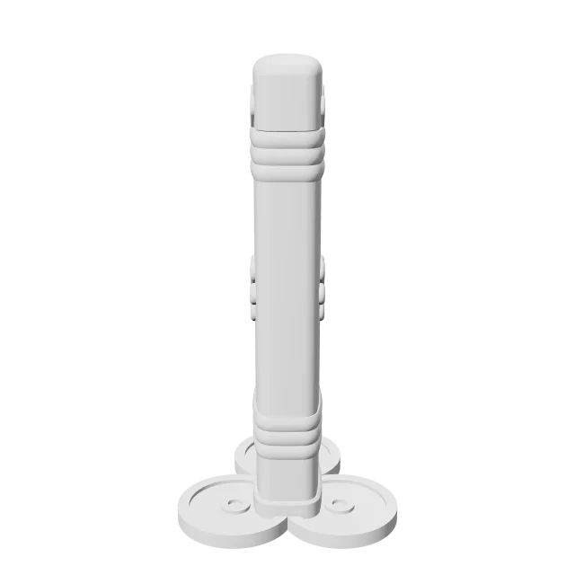 Enma Print-in-Place Collapsing Sword – 360° preview, front view, drawn from the designer's file