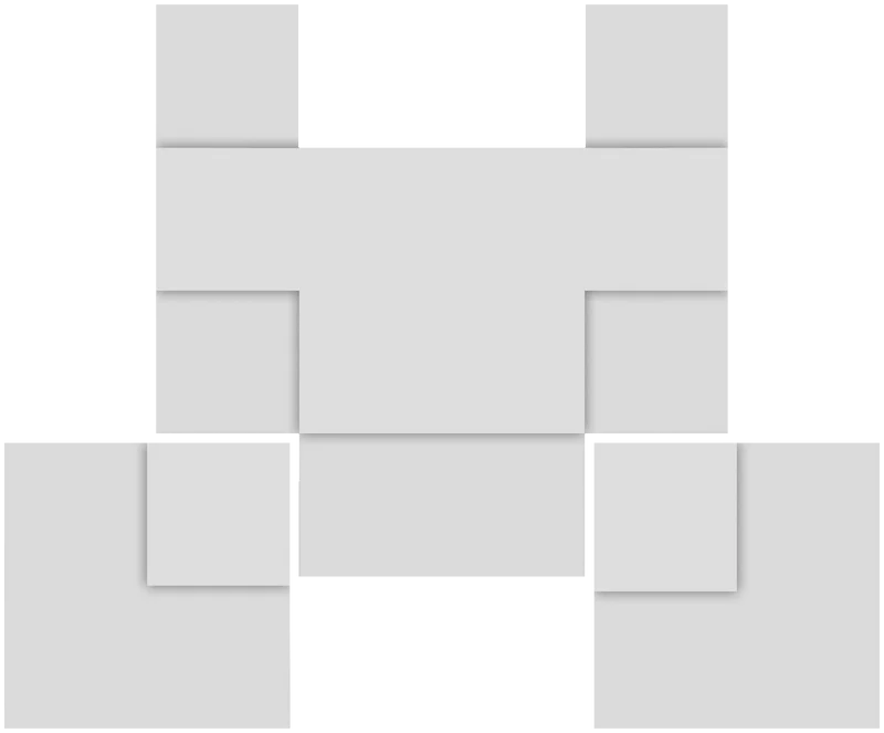 Part 3, Black inserts, 92 × 76 mm