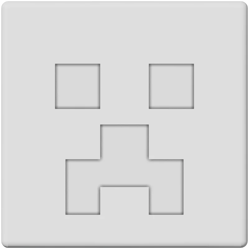 Part 1, Creeper head, 14 × 14 mm