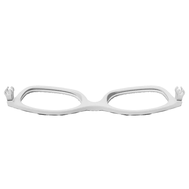 Paulie Eyeglass Frames – 360° preview, front view, drawn from the designer's file