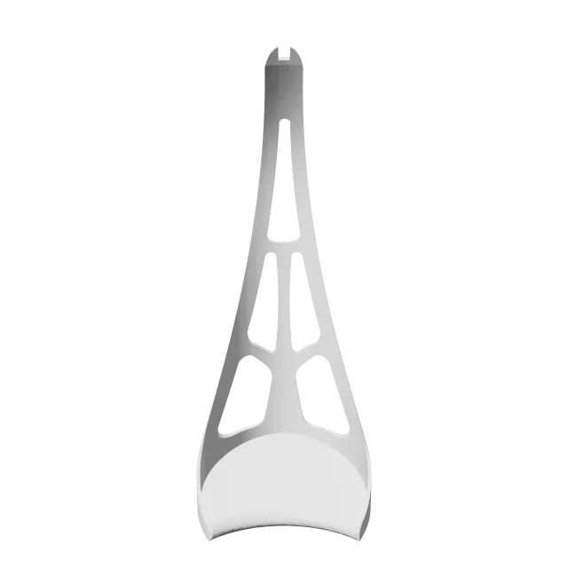 SpecStand Short Glasses Stand – 360° preview, front view, drawn from the designer's file