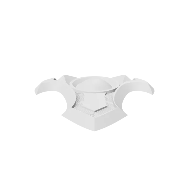 League of Legends Samira Cosplay Accessories – 360° preview, front view, drawn from the designer's file