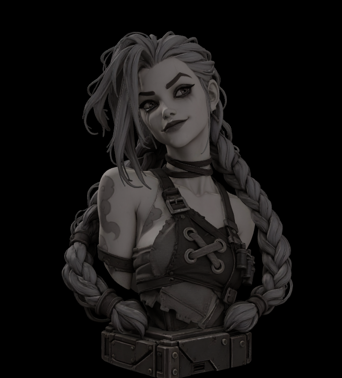 Jinx Arcane | 3D Printable Bust STL