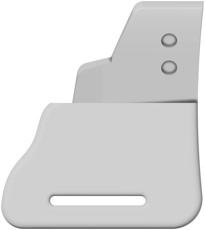 Part 2, Black Piece Left, 64 × 72 mm
