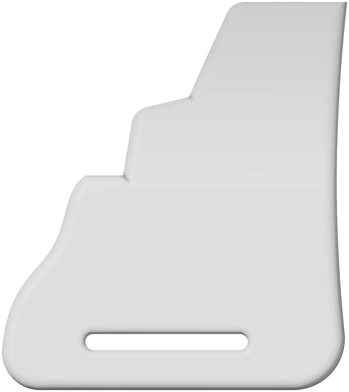 Part 3, Black Piece Right, 64 × 72 mm