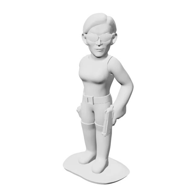 Trinity – 360° preview, front view, drawn from the designer's file
