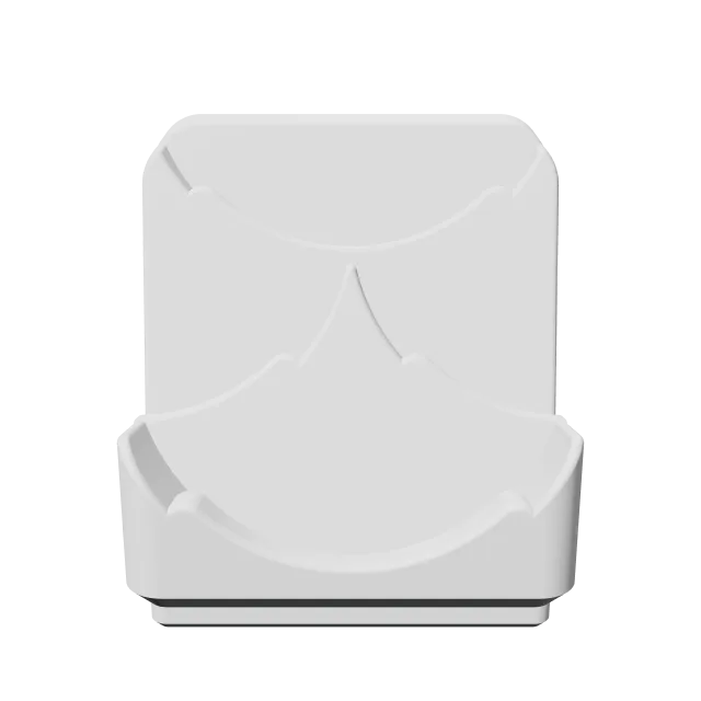 Coin Display Stand – 360° preview, front view, drawn from the designer's file