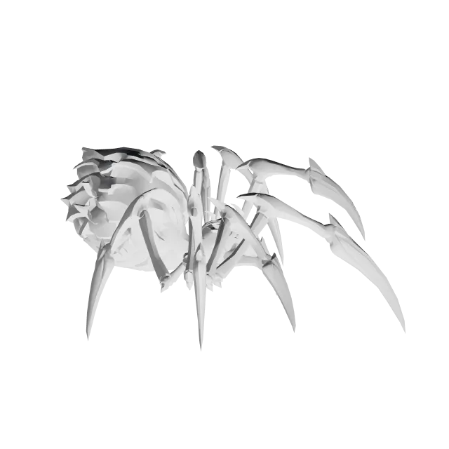 Elise Spider Form - League of Legends – 360° preview, front view, drawn from the designer's file