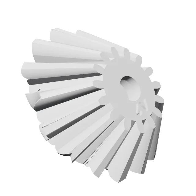 Gomu Gomu No Mi Gear Fidget Toy (One Piece) – 360° preview, front view, drawn from the designer's file