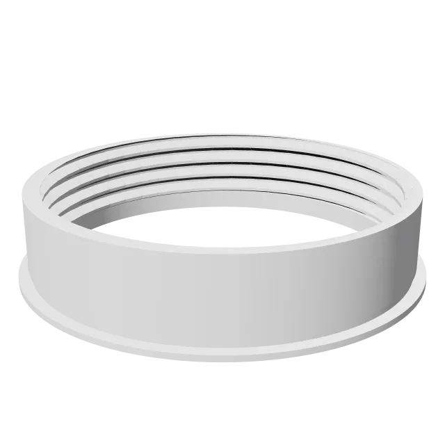 AC Exhaust Hose Adapter – 360° preview, front view, drawn from the designer's file