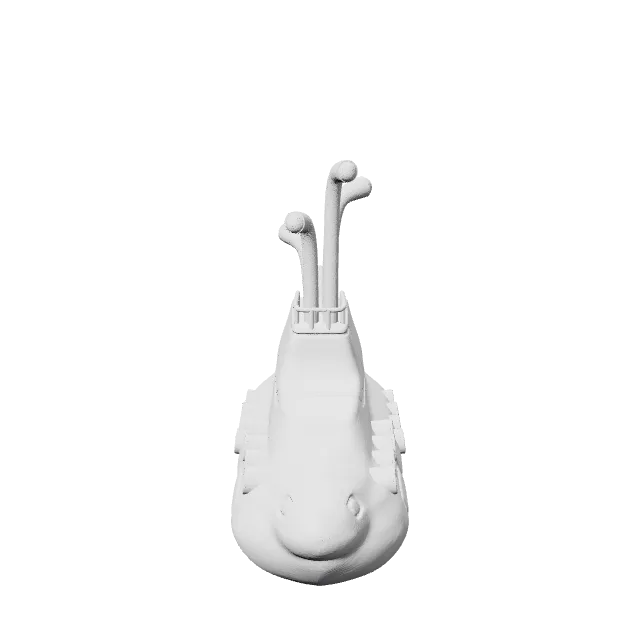 Yellow Submarine – 360° preview, front view, drawn from the designer's file
