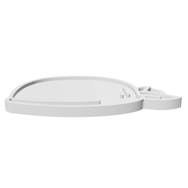 Zoro Bandana Keychain (One Piece) – 360° preview, front view, drawn from the designer's file