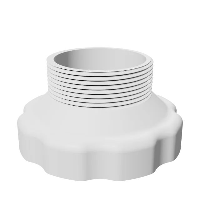 Intex Pool Adapter for Auto Pool Cleaner – 360° preview, front view, drawn from the designer's file