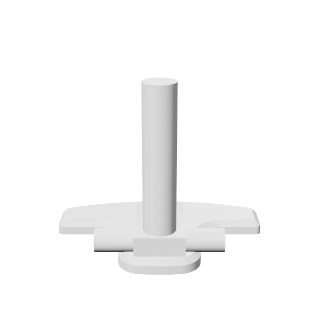 Caravan Furniture Snap Lock Handle – 360° preview, front view, drawn from the designer's file