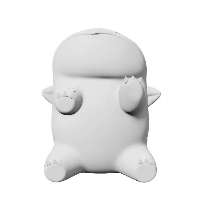 Valentine's Day Bulbasaur Mini Figure – 360° preview, front view, drawn from the designer's file