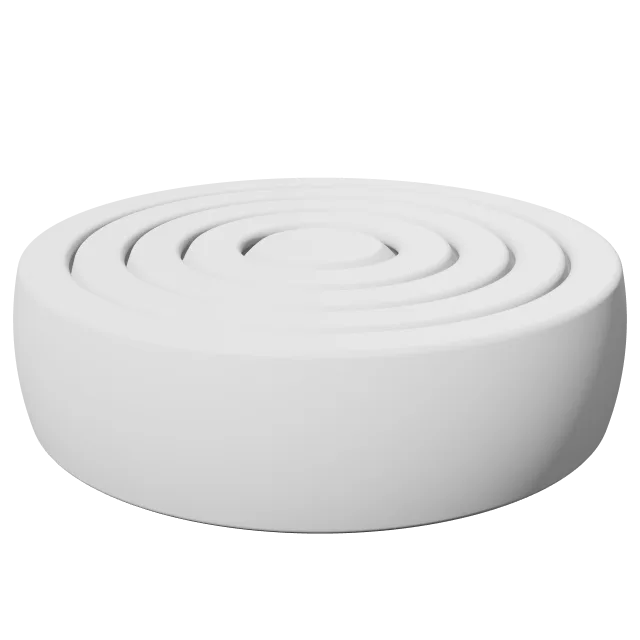 Rotating Rings Toy – 360° preview, front view, drawn from the designer's file