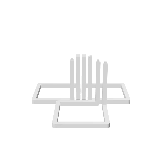 Infinite Cube - No Supports, No Glue – 360° preview, front view, drawn from the designer's file