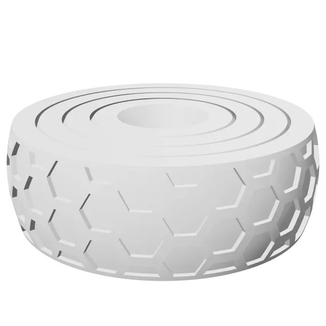 Tactile Fidget Rings (Spinning Fun Toy) – 360° preview, front view, drawn from the designer's file